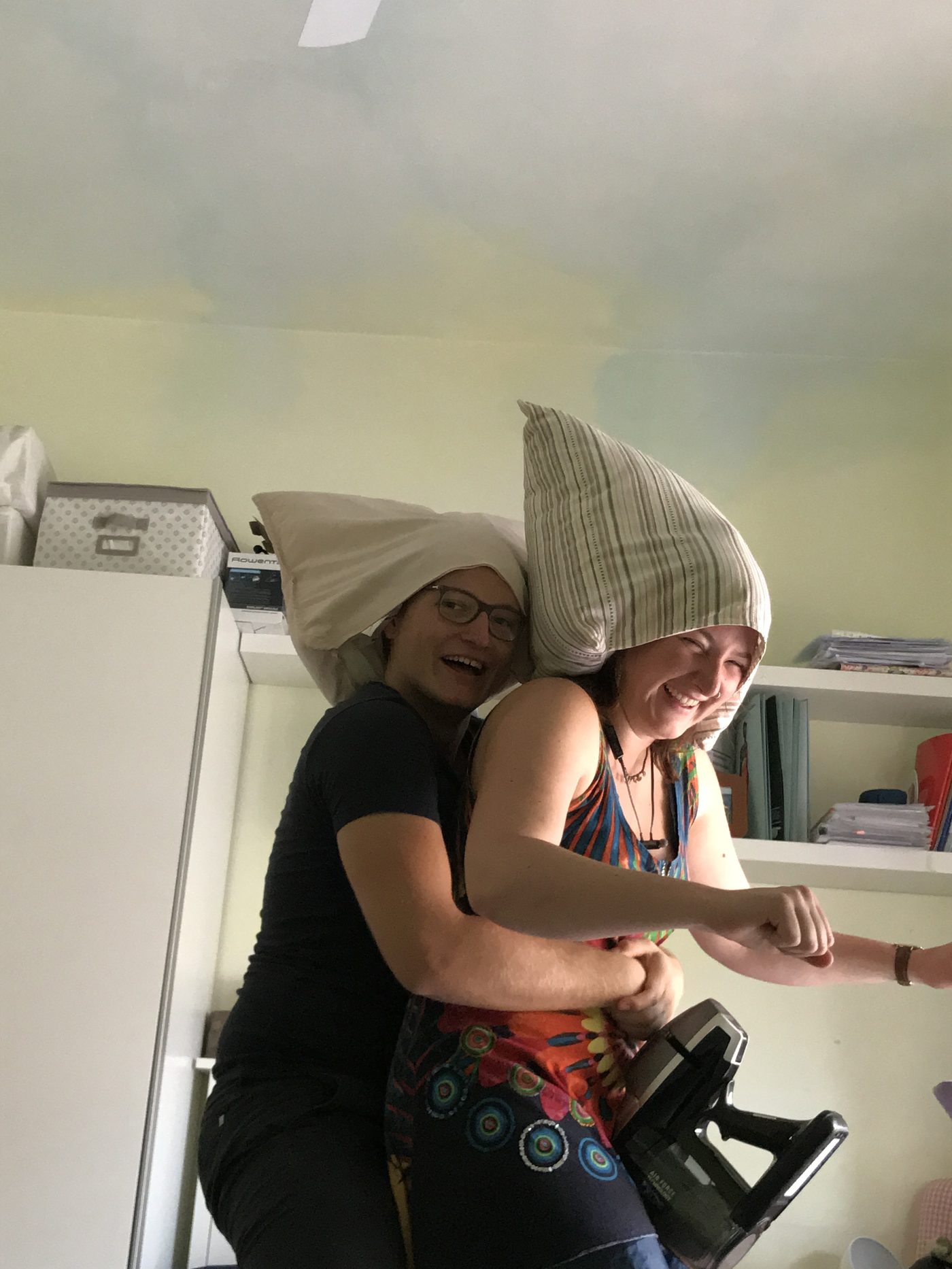 Fra & Bene being silly and laughing